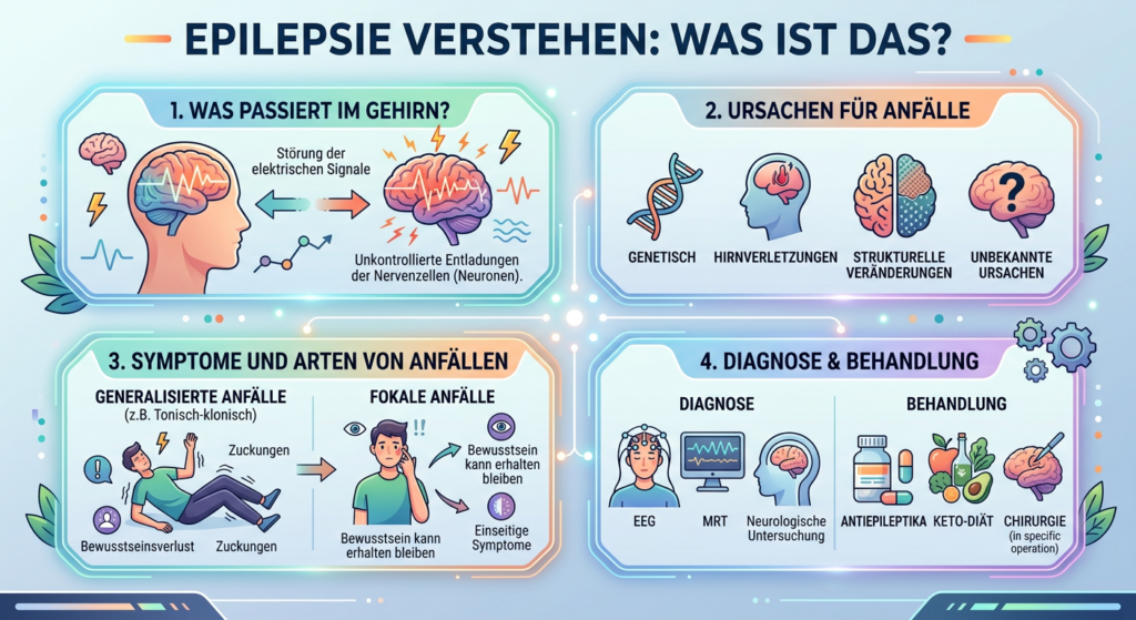 ki-generierte Abbildung zur Erklärung von Epilepsien